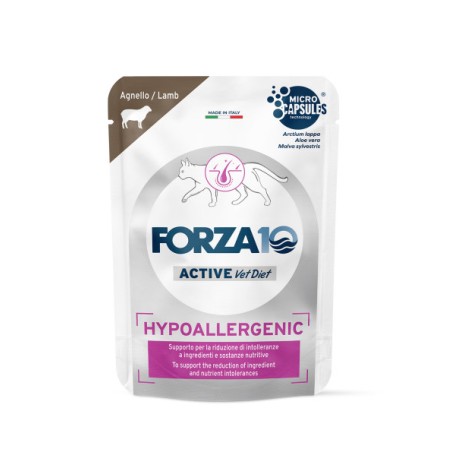 SANYPET FORZA 10 CAT ACTIWET HYPOALLERGENIC LAMB BUSTA 80GR