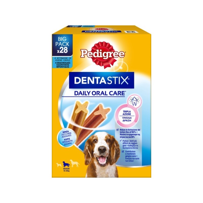 PEDIGREE DENTASTIX MEDIUM MULTIPACK 28 PEZZI