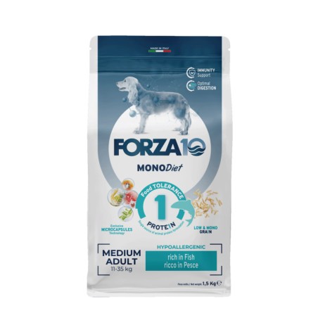SANYPET FORZA 10 SECCO CANE MEDIUM DIET AL PESCE 1.5KG
