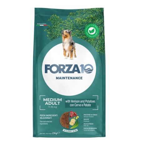 SANYPET FORZA 10 SECCO CANE MEDIUM MAINTENANCE AL CERVO E PATATE 2KG
