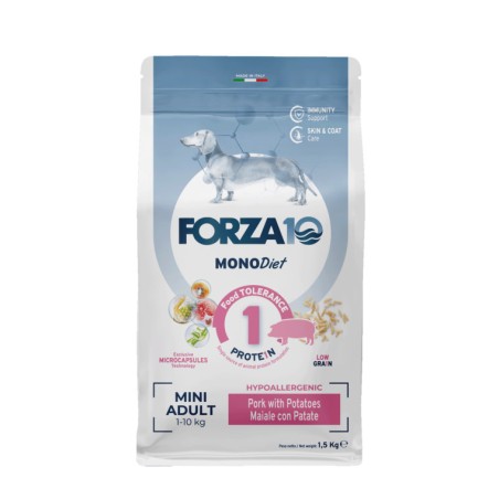 SANYPET FORZA 10 SECCO CANE MINI DIET AL MAIALE PATATE 1.5KG