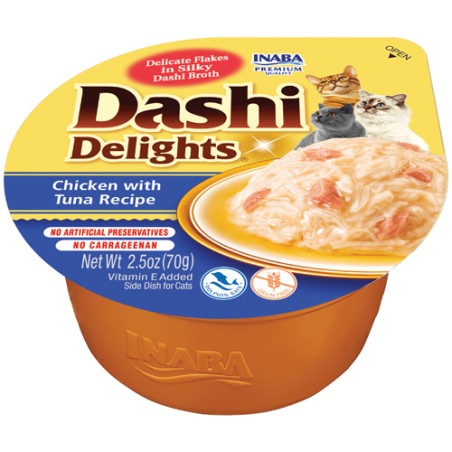 INABA DASHI DELIGHTS POLLO TONNO GR 70