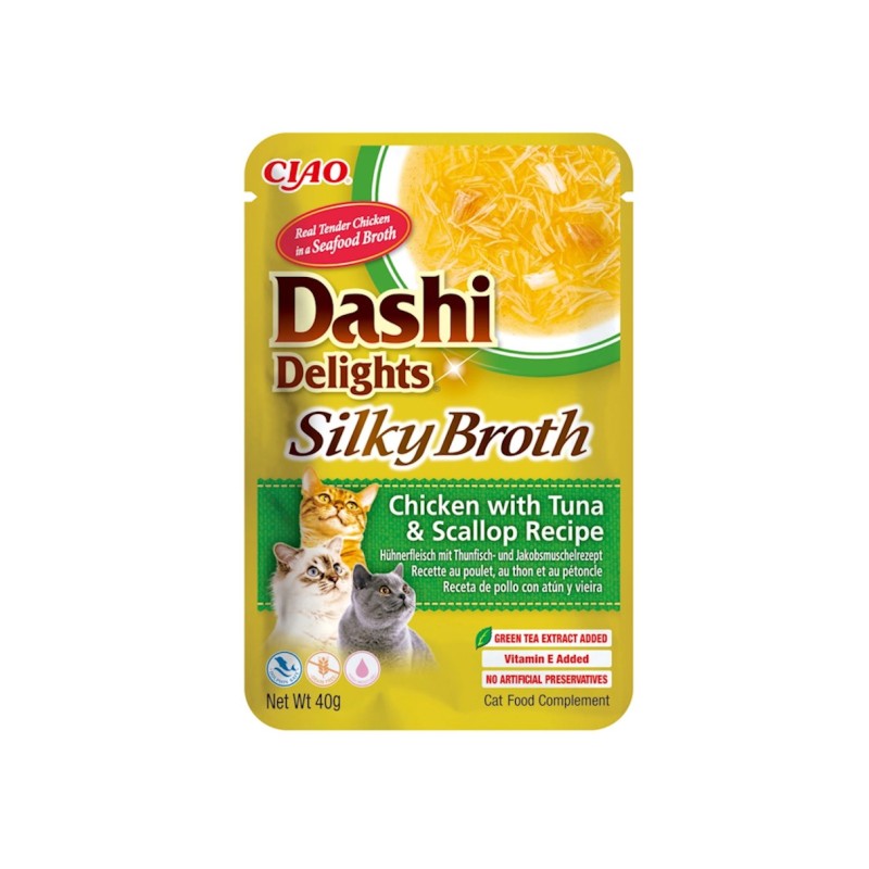 DASHI DELIGHTS silky broth POLLO TONNO CAPESANTE busta 40gr