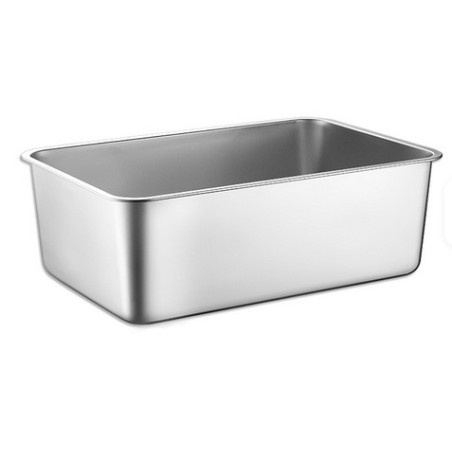 AZ PET PRODUCTION TOILETTE PER GATTI ACCIAIO INOX MEDIA CM.50X35X15h