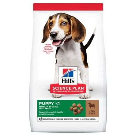 Hill's science plan puppy medium per cuccioli per cani all'agnello e riso 12kg