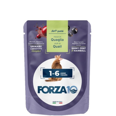 SANYPET FORZA 10 softpatè bustina 80gr ADULT QUAGLIA