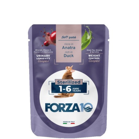 SANYPET FORZA 10 softpatè bustina 80gr STERILIZED ANATRA