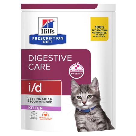 HILL'S Hill's Prescription Diet i/d KITTEN con pollo 400 g Crocchette