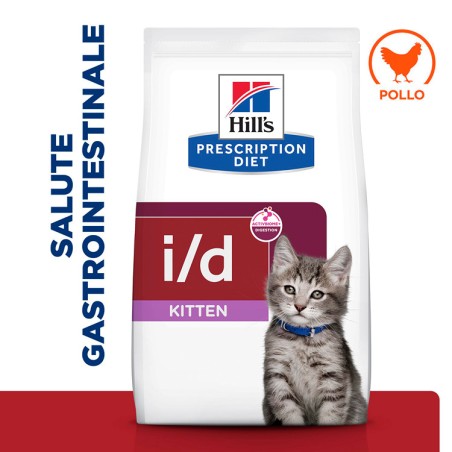 HILL'S Hill's Prescription Diet i/d KITTEN con pollo 1,5kg Crocchette