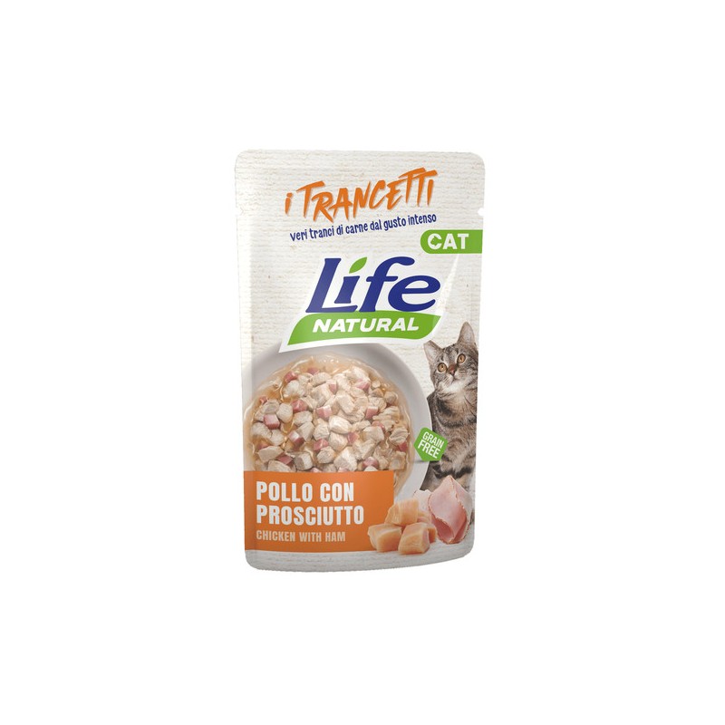 LIFE CAT TRANCETTI 55gr POLLO PROSCIUTTO