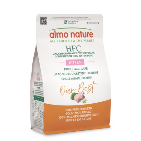 ALMO ALMO NATURE HFC OurBest CAT 1,2Kg KITTEN Pollo