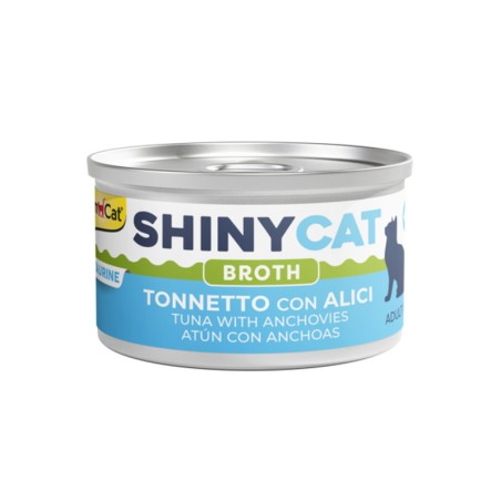 GIMBORN SHINYCAT lattina 70gr TONNETTO CON ALICI in brodo
