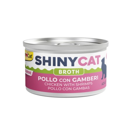 GIMBORN SHINYCAT lattina 70gr POLLO CON GAMBERI in brodo