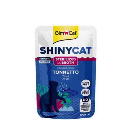 GIMBORN SHINYCAT bustina 70gr STERILIZED TONNETTO in brodo