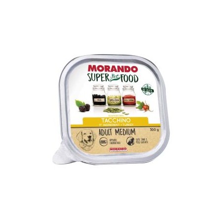 MORANDO Morando vaschetta superfood adult pate TACCHINO 300gr