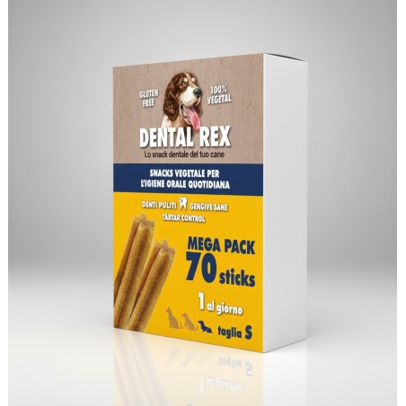 AZ PET PRODUCTION DENTAL REX taglia small MEGAPACK 70 sticks