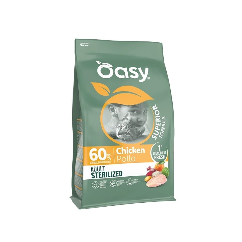 OASY CAT SUPERIOR ADULT STERILIZED POLLO KG. 6