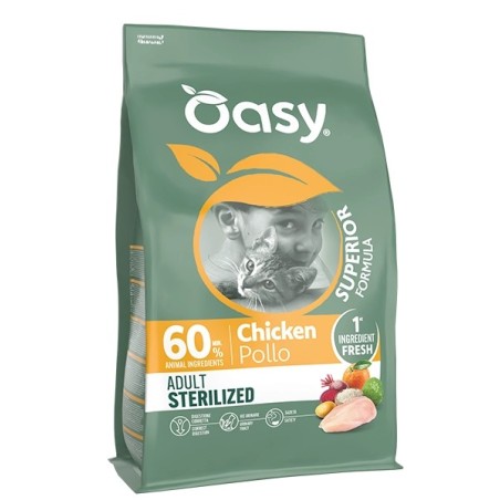 OASY CAT SUPERIOR ADULT STERILIZED POLLO KG. 6