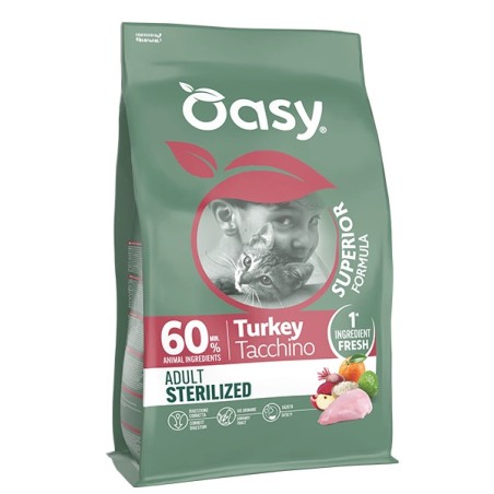 OASY OASY CAT SUPERIOR ADULT STERILIZED TACCHINO KG. 1,5