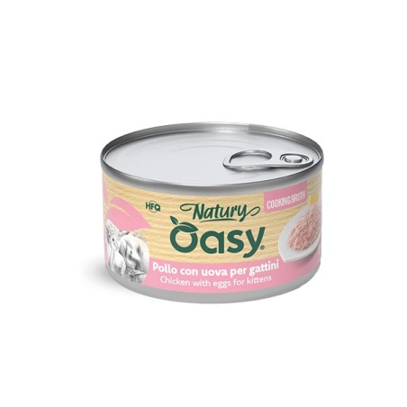OASY OASY cat Natury CookingBroth KITTEN POLLO UOVA 85 GR