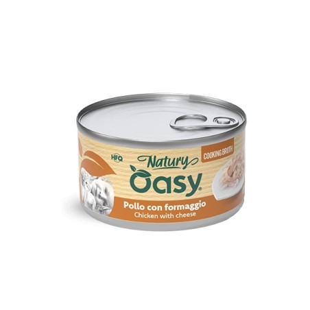 OASY OASY cat Natury CookingBroth POLLO FORMAGGIO 85 GR