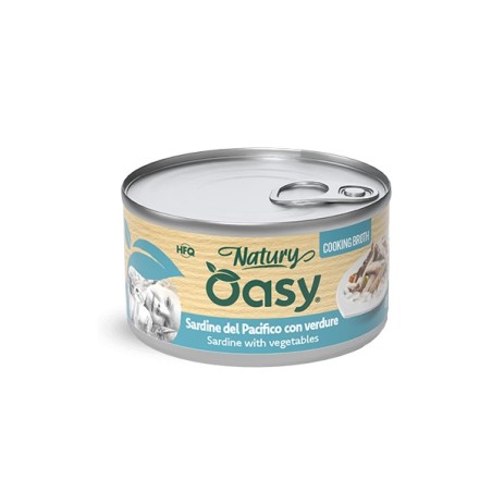 OASY OASY cat Natury CookingBroth SARDINE pacifico VERDURE 85 GR