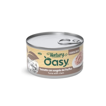 OASY OASY cat Natury CookingBroth TONNETTO VONGOLE PACIFICO 85 GR