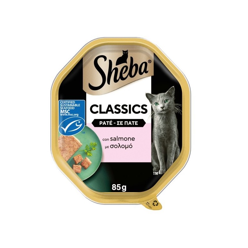 SHEBA VASCHETTA GR.85 PATE' SALMONE