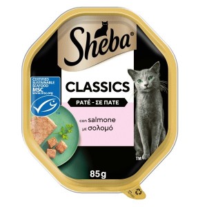 SHEBA VASCHETTA GR.85 PATE' SALMONE