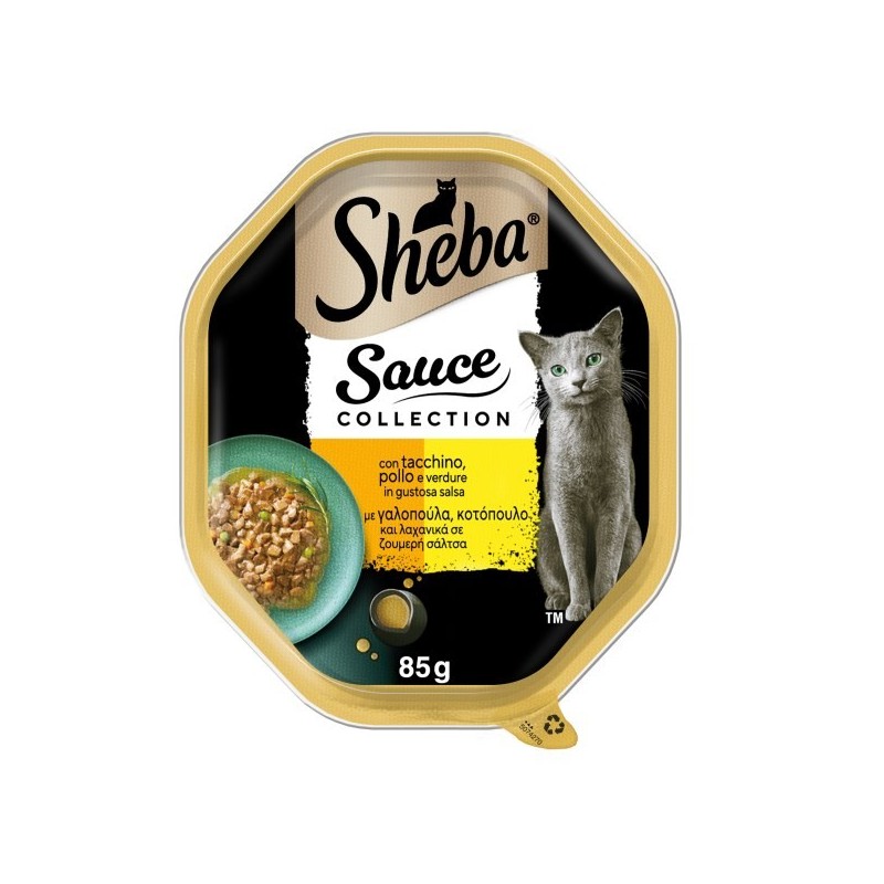 SHEBA VASCHETTA GR.85 sauce collection TACCHINO POLLO VERDURE