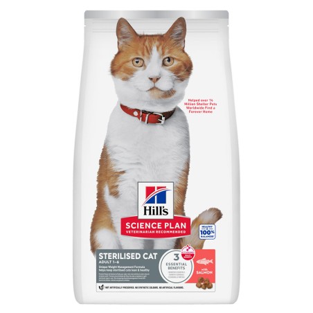 HILL'S Hill's science plan sterilised cat adult per gatti con salmone 1,5 kg