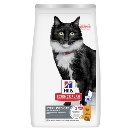 HILL'S Hill's science plan mature adult 7+ sterilised cat per gatti al pollo 1,5 kg
