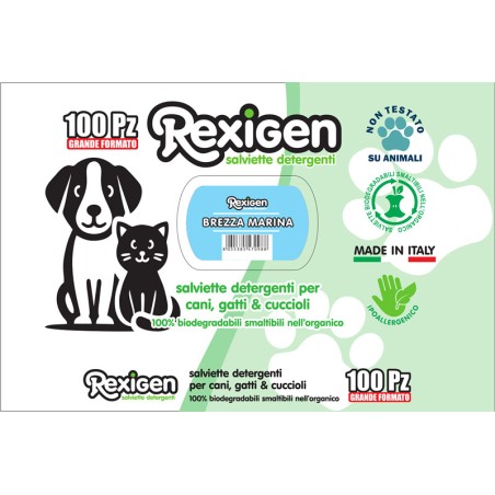 AZ PET PRODUCTION REXigien SALVIETTE BREZZA MARINA 100pz grande formato