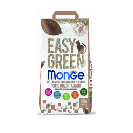 MONGE MONGE EASY GREEN LETTIERA 100% ORZO ITALIANO LT.10- 3,8 KG **acquisto minimo 10 sacchi*prezzo riferito alla singola confezione*