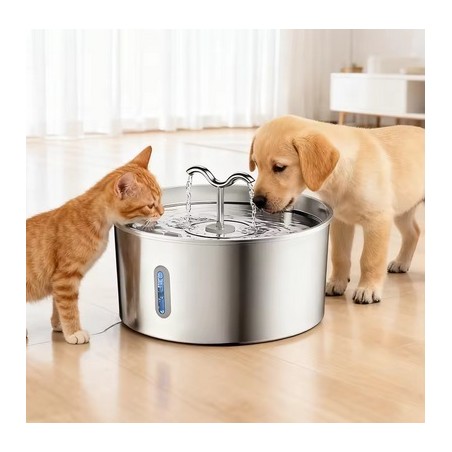 AZ PET PRODUCTION REX FONTANELLA INOX LARGE 7 LITRI