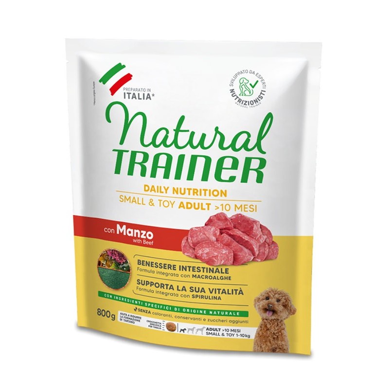 TRAINER NATURAL ADULT SMALL&TOY CON MANZO E RISO GR.800