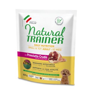 TRAINER NATURAL ADULT SMALL&TOY CON PROSCIUTTO CRUDO E RISO KG.2 