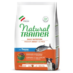 TRAINER DOG NATURAL ADULT MEDIUM CON TONNO E RISO KG.3