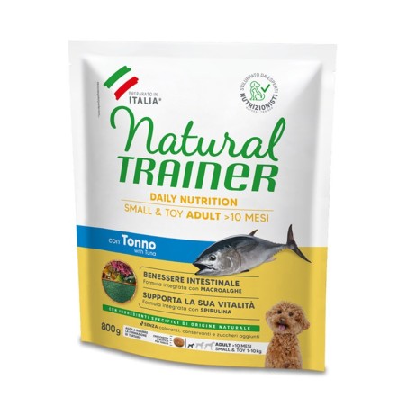 TRAINER NATURAL ADULT SMALL&TOY CON PESCE E RISO KG.2