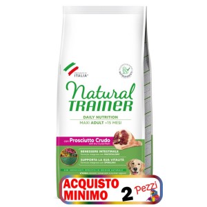 TRAINER DOG NATURAL ADULT MAXI PROSCIUTTO KG 12 *acquisto minimo 2pz*