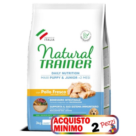 AFFINITY TRAINER DOG NATURAL PUPPY MAXI KG. 12 *acquisto minimo 2 sacchi*prezzo riferito alla singola confezione*