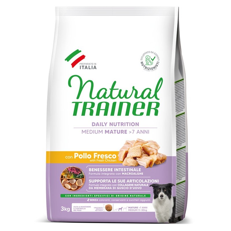 TRAINER DOG NATURAL MATURITY MEDIUM CON POLLO FRESCO KG 12