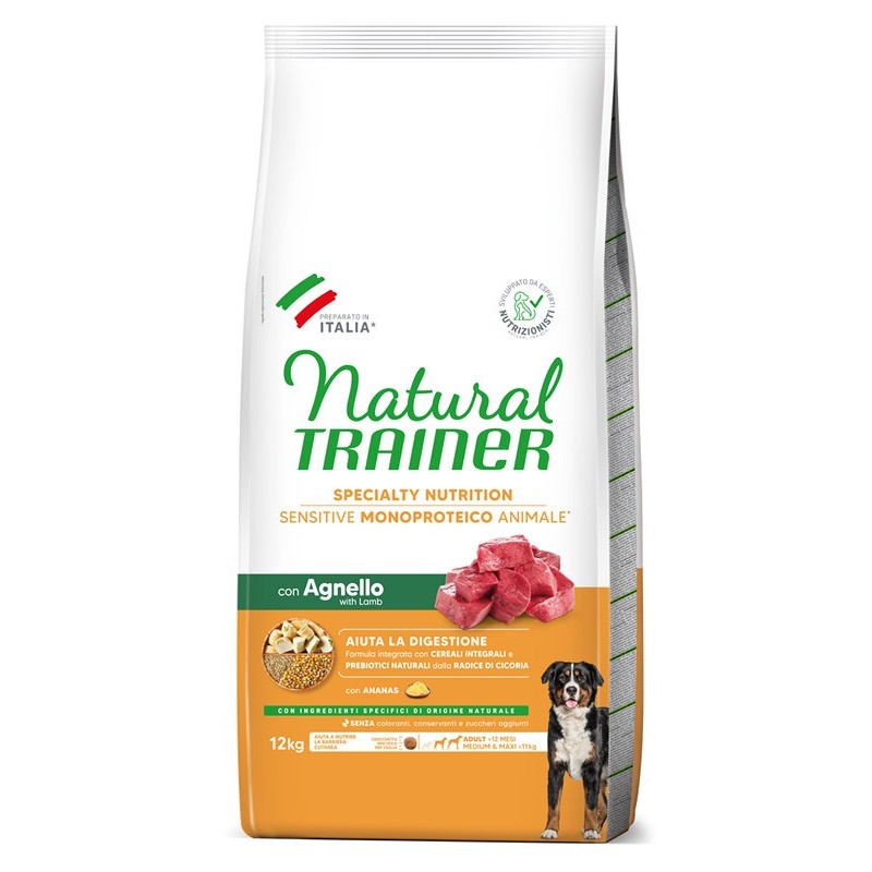 TRAINER SENSITIV ADULT M/M AGNELLO E CEREALI KG 12