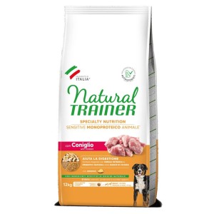 TRAINER SENSITIVE NOGLUTEIN ADULT M/M CONIGLIO E CERALI INTEGRALI KG 12