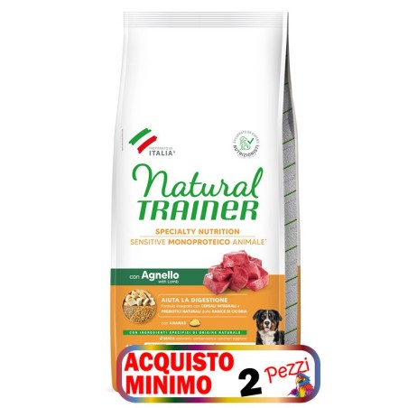 TRAINER SENSITIV ADULT M/M AGNELLO E CEREALI KG 12 **acquisto minimo 2 sacchi*