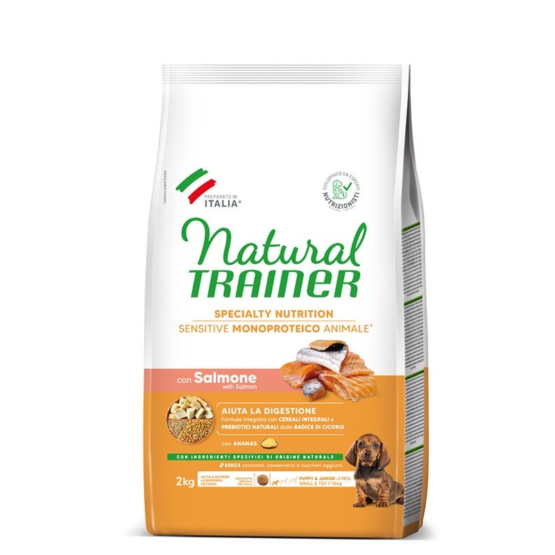 TRAINER SENSITIV PUPPY SMALL & TOYS SALMONE E CEREALI GR 800