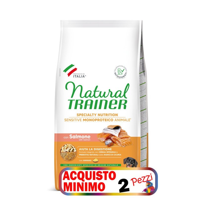 TRAINER SENSITIV ADULT SMALL & TOYS SALMONE E CEREALI KG 7 *acquisto minimo 2 sacchi*prezzo riferito alla singola confezione*
