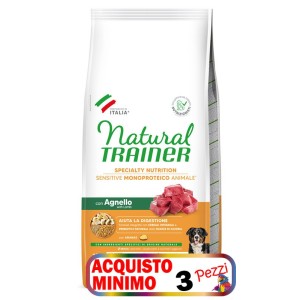 TRAINER SENSITIV ADULT M/M AGNELLO E CEREALI KG 12*acquisto minimo 3 sacchi*