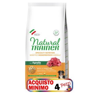 TRAINER SENSITIV ADULT M/M AGNELLO E CEREALI KG 12 *acquisto minimo 4 sacchi*