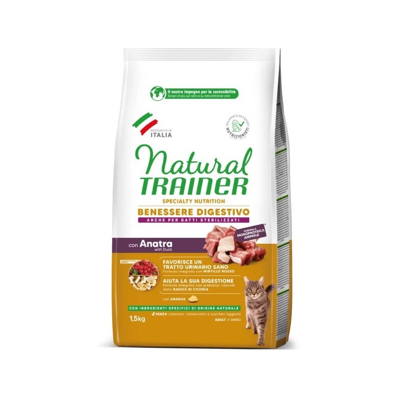 TRAINER FELINE benesse digestivo MONOPROTEICO ANATRA 2KG